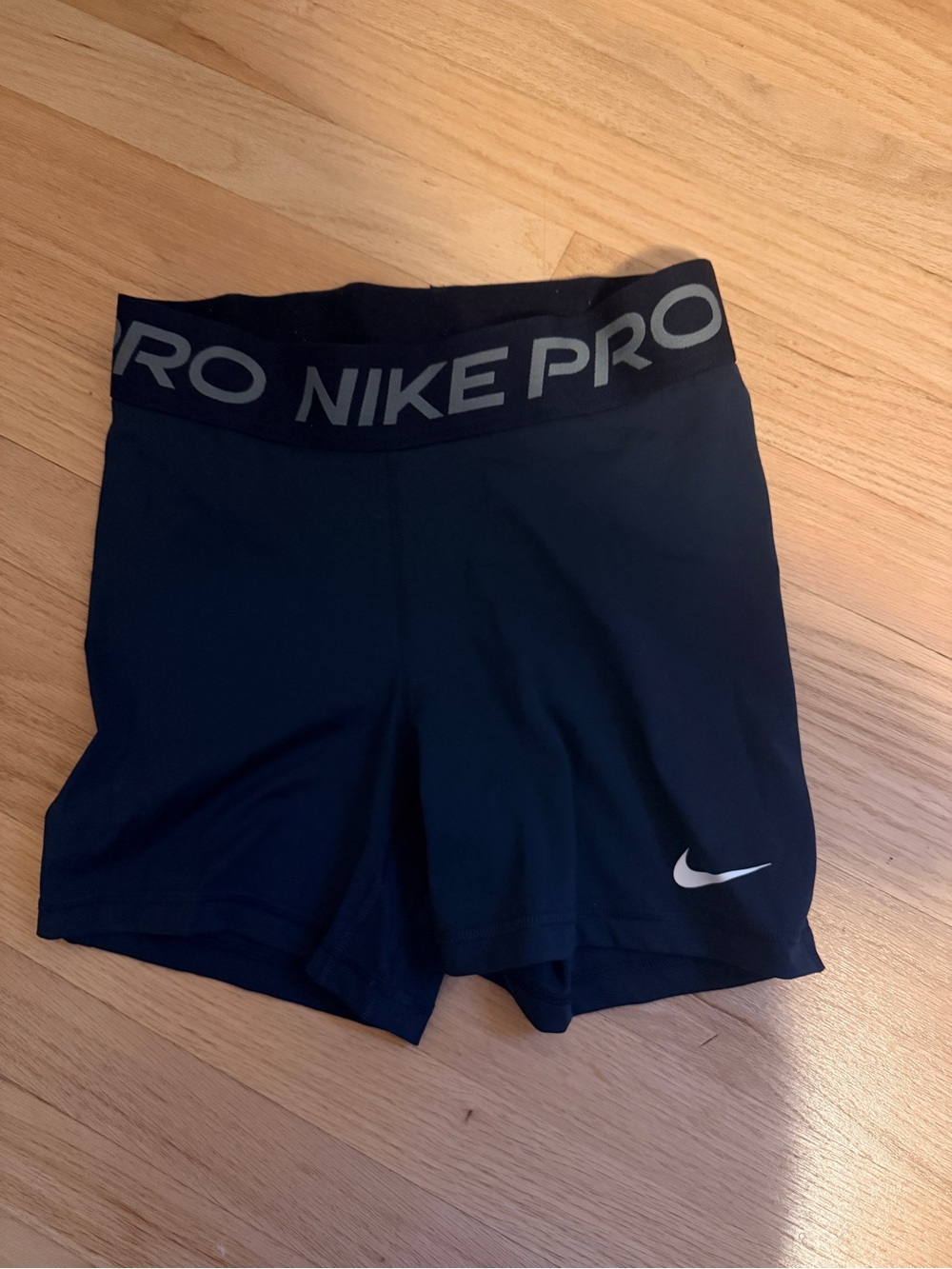 Navy Nike Pro Women’s Spandex shorts